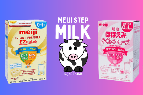 Sữa Meiji thanh cho trẻ 6 tháng tuổi là loại nào? Cách pha ra sao?